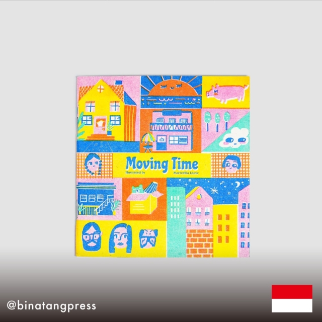 No.013
『Moving Time』

新しいお家に引っ越しする、ちょっぴりドキドキする気持ちに寄り添う、優しい絵本。

マルチェリア・リュニックの夢のようなイラストレーションは、小さな子どもを新しい冒険へと誘います。
新しいカラー「シーフォームグリーン」で、さらに小さくなって新しいカラーコンビネーションで生まれ変わっています。

ーーーーーーーーーー

Artist：@iramamama @binatangpress
Country：インドネシア
Binatang Pressはジャカルタに拠点を置く小規模な独立出版社。
インドネシアでサブカルチャーがどのようなものであるかを語り、主に彼らの周りの独立したクリエイティブコミュニティと協力しています。

ーーーーーーーーーー

【World XY Zine】
世界中の素晴らしいZINEをセレクトし、日本語で紹介するプロジェクトです。

#worldxyzine
#wxyzine
#design
#designer
#creators
#zine
#zinemaking
#graphicdesign
#editorialdesign
#bookdesign
#artbook