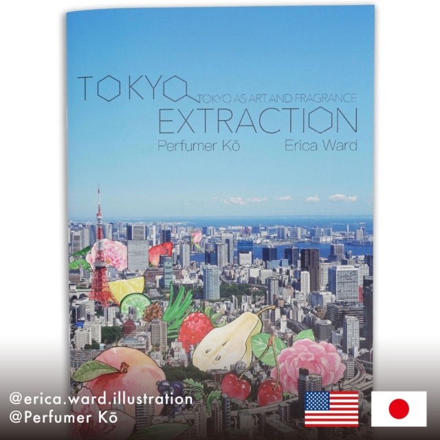 No.027
『Tokyo Extraction』

原宿や浅草など東京の8つのエリアにインスパイアされた、水彩イラストとオリジナルの香りを楽しめるアートブック

ーーーーーーーーーー

Artist：@erica.ward.illustration
カリフォルニア生まれ、東京在住の水彩アーティスト。日本のデザインや「和」にインスピレーションを感じ、作品のモチーフとしてよく用いる。
@Perfumer Kō
国内・外資香料会社にて調香師として16年間従事後、調香師として独立
Country：USA / Japan
ーーーーーーーーーー

【World XY Zine】
世界中の素晴らしいZINEをセレクトし、日本語で紹介するプロジェクトです。

#worldxyzine
#zine
#artbook
#designfesta
#水彩アート
#日本の街並み
#ZINE制作
#アートブック
#調香師
#日本の香り
#Perfume