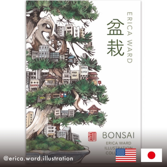 No.28
『盆栽』

「盆栽」というイメージを通して「人間によるデザイン」について考える作品

A5サイズ /フルカラー

Artist：@erica.ward.illustration
カリフォルニア生まれ、東京在住の水彩アーティスト。日本のデザインや「和」にインスピレーションを感じ、作品のモチーフとしてよく用いる。
Country：USA / Japan
ーーーーーーーーーー

【World XY Zine】
世界中の素晴らしいZINEをセレクトし、日本語で紹介するプロジェクトです。

#worldxyzine
#zine
#artbook
#designfesta
#水彩アート
#日本の街並み
#ZINE制作
#アートブック
#盆栽
#bonsai